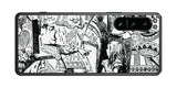 Sony Xperia 5 IV用 背面 保護 フィルム 名画プリント ジョン・テニエル ( John Tenniel ) 王様と女王様