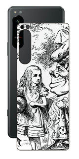 Sony Xperia 5 IV用 背面 保護 フィルム 名画プリント ジョン・テニエル ( John Tenniel ) 侯爵夫人