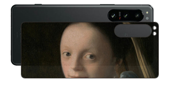 Sony Xperia 5 IV用 背面 保護 フィルム 名画 プリント フェルメール 少女 （ ヨハネス・フェルメール Johannes Vermeer ）