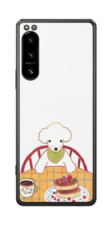 Sony Xperia 5 IV用 【コラボ プリント Design by よこお さとみ 005 】 背面 保護 フィルム 日本製