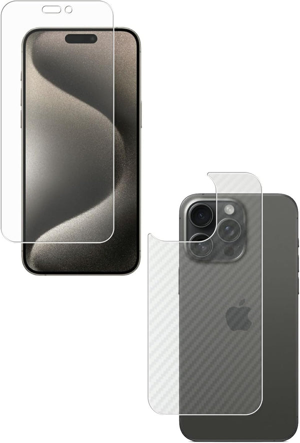 【カスタマイズフィルム 画面１点から選べる　2点(画面+背面)】iPhone 15 Pro Max 用 保護 フィルム 日本製