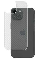 ClearView Apple iPhone 15 用 [ カーボン調 クリア ] 背面 保護フィルム 気泡レス 日本製