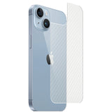ClearView Apple iPhone 14 用 [ カーボン調 クリア ] 背面 保護フィルム 気泡レス 日本製