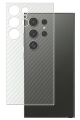 ClearView サムスン Galaxy S24 Ultra 用 [ カーボン調 クリア ] 背面 保護フィルム 気泡レス 日本製