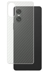 ClearView Sony Xperia 10 VI 用 [ カーボン調 クリア ] 背面 保護フィルム 気泡レス 日本製