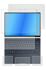 【カスタマイズフィルム 画面１点から選べる　5点セット(画面+天板+パームレスト+タッチパッド+キーボードカバー)] ClearView ASUS Zenbook 14 OLED UX3405 2024年モデル 14インチ用 保護フィルム 日本製