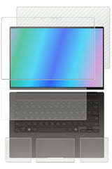 [5点セット(画面+天板+パームレスト+タッチパッド+キーボードカバー)] ClearView ASUS Zenbook S 14 UX5406 2024年モデル 14インチ用 [マット 反射低減] 液晶 保護 フィルム＋カーボン調 天板保護フィルム 日本製