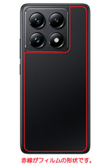 ClearView Xiaomi 14T Pro 用 [ カーボン調 クリア ] 背面 保護フィルム 気泡レス 日本製