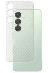 ClearView サムスン Galaxy S25 用 [ カーボン調 クリア ] 背面 保護フィルム 気泡レス 日本製