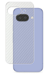 ClearView Google Pixel 9a 用 [ カーボン調 クリア ] 背面 保護フィルム 気泡レス 日本製