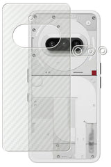ClearView Nothing Phone (3a) 用 [ カーボン調 クリア ] 背面 保護フィルム 気泡レス 日本製
