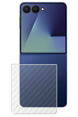 ClearView サムスン Galaxy Z Flip7 用 [ カーボン調 クリア ] 背面 保護フィルム 気泡レス 日本製