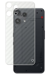 ClearView Nothing Phone (3a) Lite 用 [ カーボン調 クリア ] 背面 保護フィルム 気泡レス 日本製