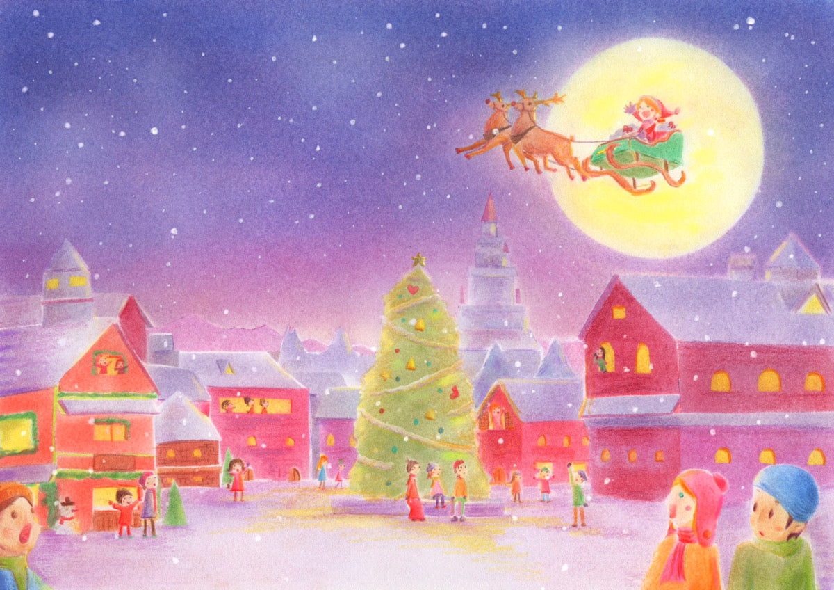 祝福」「前日」「Happy Christmas」3点セット（ガレリアプリント
