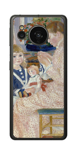AQUOS sense7用 背面 保護 フィルム 名画 プリント ルノワール ヴァルジュモンの午後（ ピエール＝オーギュスト・ルノワール Pierre-Auguste Renoir ）