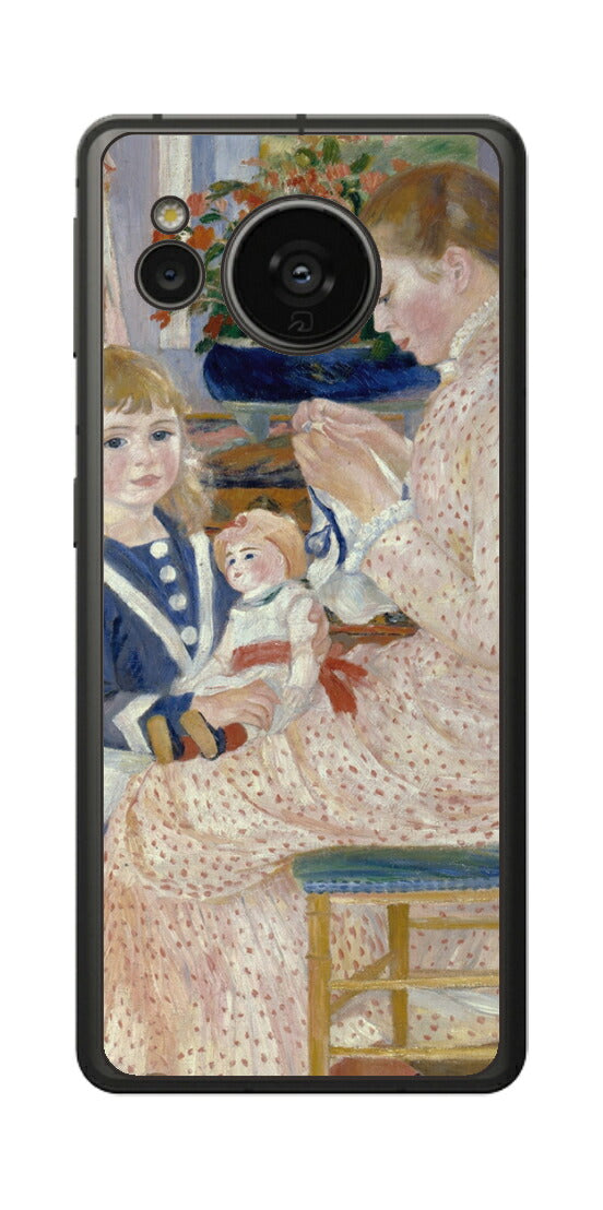 AQUOS sense7用 背面 保護 フィルム 名画 プリント ルノワール ヴァルジュモンの午後（ ピエール＝オーギュスト・ルノワール Pierre-Auguste Renoir ）