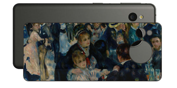 AQUOS sense7用 背面 保護 フィルム 名画 プリント ルノワール ムーラン・ド・ラ・ギャレット（ ピエール＝オーギュスト・ルノワール Pierre-Auguste Renoir ）