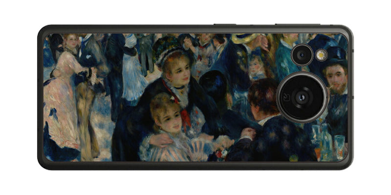 AQUOS sense7用 背面 保護 フィルム 名画 プリント ルノワール ムーラン・ド・ラ・ギャレット（ ピエール＝オーギュスト・ルノワール Pierre-Auguste Renoir ）