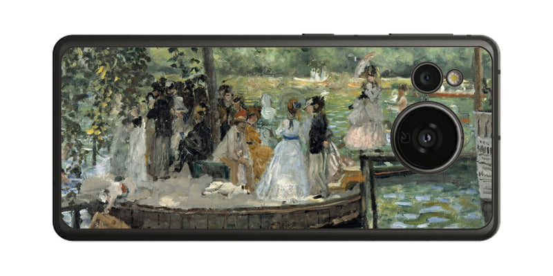 AQUOS sense7用 背面 保護 フィルム 名画 プリント ルノワール ラ・グルヌイエール（ ピエール＝オーギュスト・ルノワール Pierre-Auguste Renoir ）
