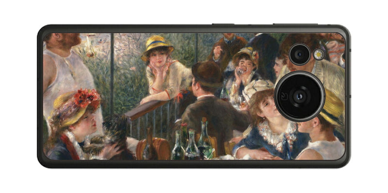 AQUOS sense7用 背面 保護 フィルム 名画 プリント ルノワール 舟遊びをする人々の昼食（ ピエール＝オーギュスト・ルノワール Pierre-Auguste Renoir ）