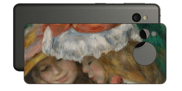 AQUOS sense7用 背面 保護 フィルム 名画 プリント ルノワール 読書する二人の少女（ ピエール＝オーギュスト・ルノワール Pierre-Auguste Renoir ）