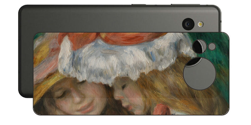 AQUOS sense7用 背面 保護 フィルム 名画 プリント ルノワール 読書する二人の少女（ ピエール＝オーギュスト・ルノワール Pierre-Auguste Renoir ）
