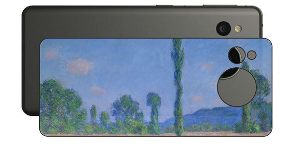 AQUOS sense7用 背面 保護 フィルム 名画プリント クロード・モネ （ Claude Monet ) ポプラとポピー