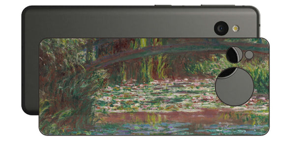 AQUOS sense7用 背面 保護 フィルム 名画プリント クロード・モネ （ Claude Monet ) 睡蓮の池
