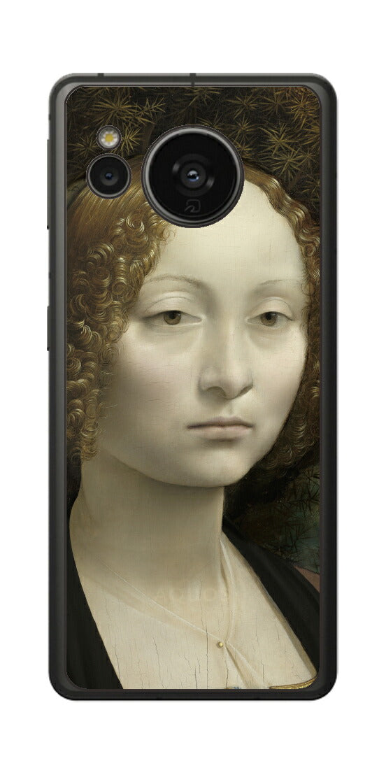 AQUOS sense7用 背面 保護 フィルム 名画 プリント ダ・ヴィンチ ジネーヴラ・デ・ベンチの肖像（ レオナルド・ダ・ヴィンチ Leonardo da Vinci ）