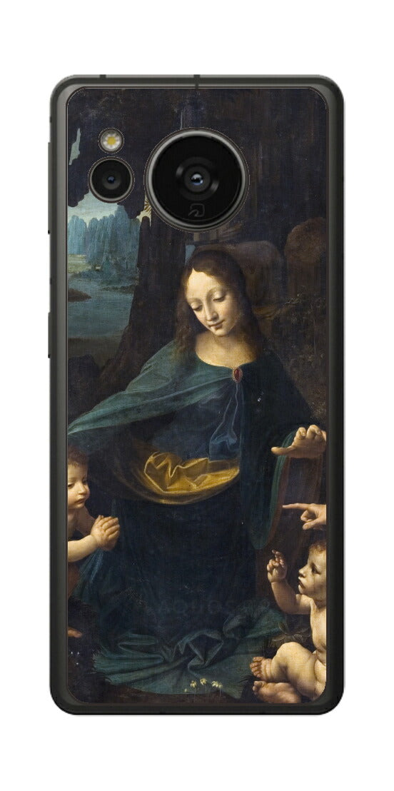 AQUOS sense7用 背面 保護 フィルム 名画 プリント ダ・ヴィンチ 岩窟の聖母（ レオナルド・ダ・ヴィンチ Leonardo da Vinci ）