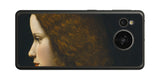 AQUOS sense7用 背面 保護 フィルム 名画 プリント ダ・ヴィンチ 若い女性の肖像（ レオナルド・ダ・ヴィンチ Leonardo da Vinci ）