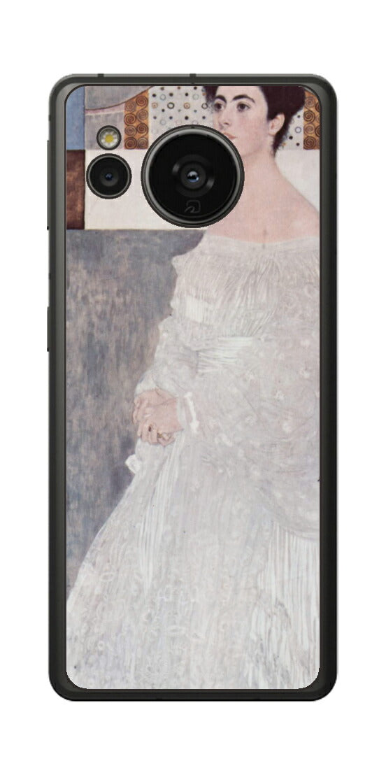 シャープ AQUOS sense7用 背面 保護 フィルム 名画プリント グスタフ クリムト マルガレーテ・ストンボロー＝ウィトゲンシュタインの肖像