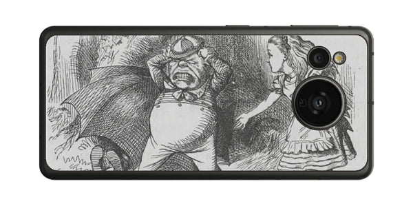 AQUOS sense7用 背面 保護 フィルム 名画プリント ジョン・テニエル （ John Tenniel ) トゥイードルダム