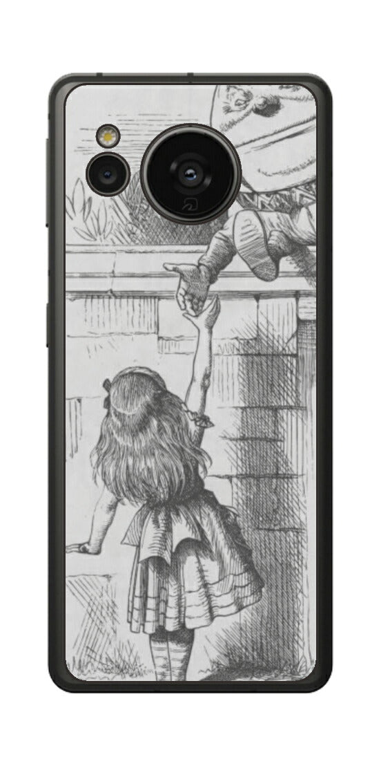 AQUOS sense7用 背面 保護 フィルム 名画プリント ジョン・テニエル （ John Tenniel ) ハンプティ・ダンプティ