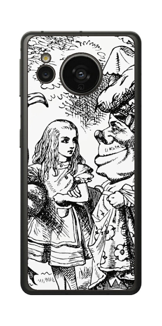 AQUOS sense7用 背面 保護 フィルム 名画プリント ジョン・テニエル （ John Tenniel ) 侯爵夫人