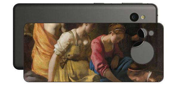 AQUOS sense7用 背面 保護 フィルム 名画 プリント フェルメール ディアナとニンフたち （ ヨハネス・フェルメール Johannes Vermeer ）