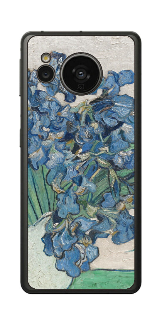 AQUOS sense7用 背面 保護 フィルム 名画 プリント ゴッホ アイリス（ フィンセント ファン ゴッホ Vincent Willem van Gogh ）