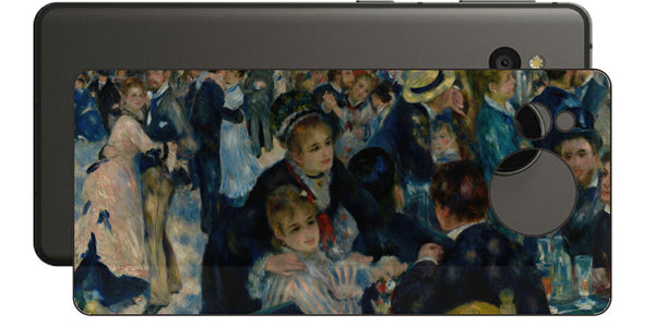 AQUOS sense7 plus用 背面 保護 フィルム 名画 プリント ルノワール ムーラン・ド・ラ・ギャレット（ ピエール＝オーギュスト・ルノワール Pierre-Auguste Renoir ）