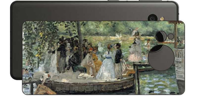 AQUOS sense7 plus用 背面 保護 フィルム 名画 プリント ルノワール ラ・グルヌイエール（ ピエール＝オーギュスト・ルノワール Pierre-Auguste Renoir ）