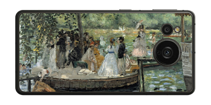 AQUOS sense7 plus用 背面 保護 フィルム 名画 プリント ルノワール ラ・グルヌイエール（ ピエール＝オーギュスト・ルノワール Pierre-Auguste Renoir ）