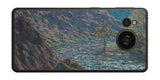 AQUOS sense7 plus用 背面 保護 フィルム 名画プリント クロード・モネ （ Claude Monet ) 小クルーズ川
