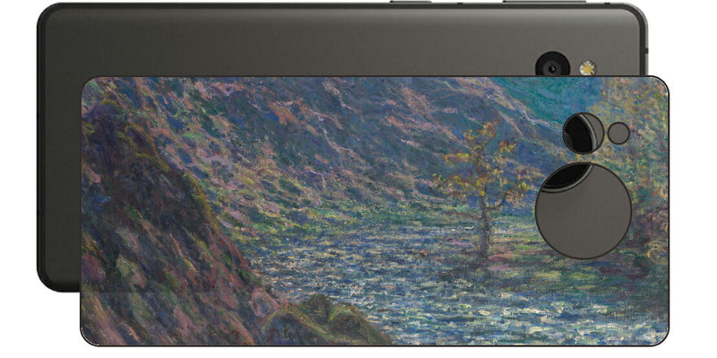 AQUOS sense7 plus用 背面 保護 フィルム 名画プリント クロード・モネ （ Claude Monet ) 小クルーズ川