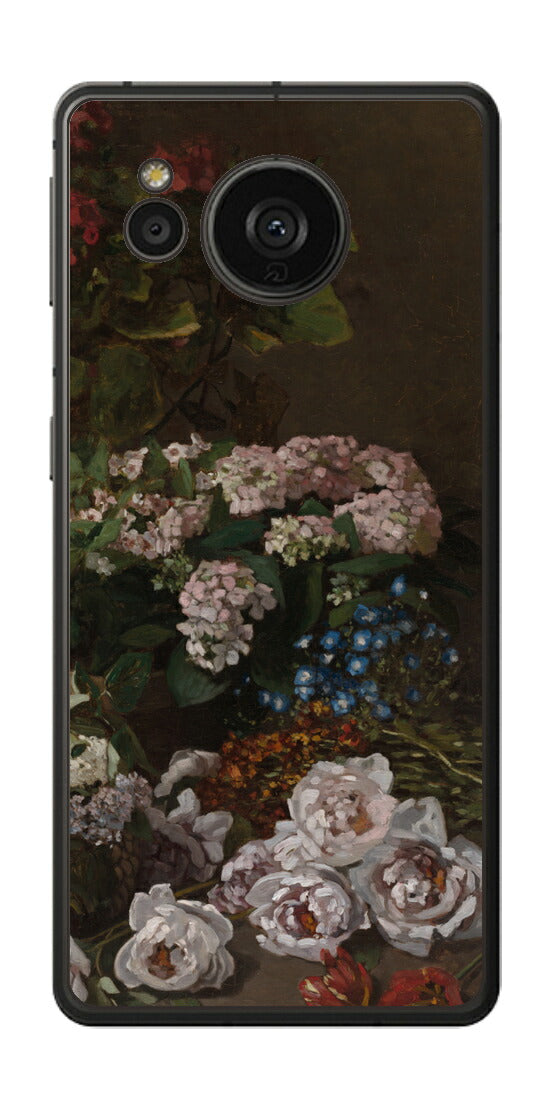 AQUOS sense7 plus用 背面 保護 フィルム 名画プリント クロード・モネ （ Claude Monet ) 春の花