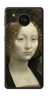 AQUOS sense7 plus用 背面 保護 フィルム 名画 プリント ダ・ヴィンチ ジネーヴラ・デ・ベンチの肖像（ レオナルド・ダ・ヴィンチ Leonardo da Vinci ）
