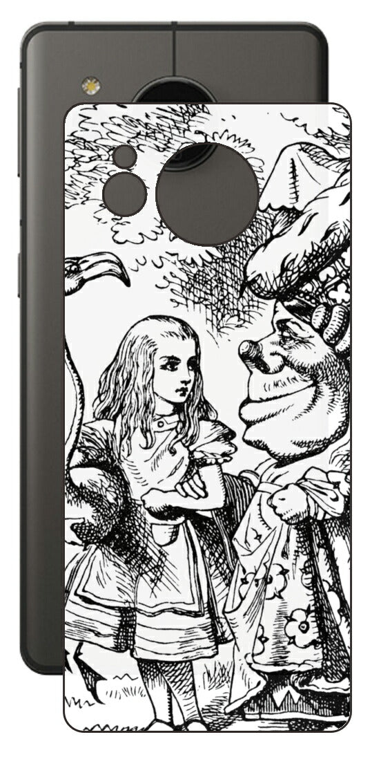 AQUOS sense7 plus用 背面 保護 フィルム 名画プリント ジョン・テニエル （ John Tenniel ) 侯爵夫人