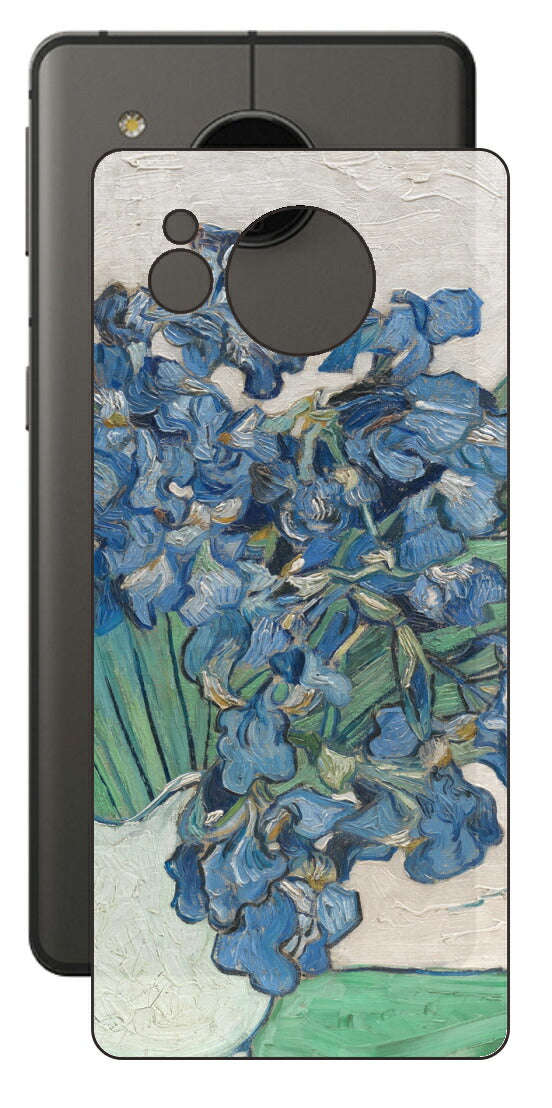 AQUOS sense7 plus用 背面 保護 フィルム 名画 プリント ゴッホ アイリス（ フィンセント ファン ゴッホ Vincent Willem van Gogh ）