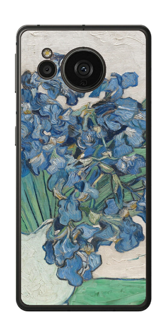 AQUOS sense7 plus用 背面 保護 フィルム 名画 プリント ゴッホ アイリス（ フィンセント ファン ゴッホ Vincent Willem van Gogh ）