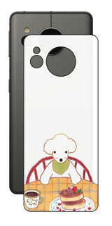 AQUOS sense7用 【コラボ プリント Design by よこお さとみ 005 】 背面 保護 フィルム 日本製