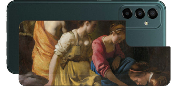 サムスン Galaxy M23 5G用 背面 保護 フィルム 名画 プリント フェルメール ディアナとニンフたち （ ヨハネス・フェルメール Johannes Vermeer ）