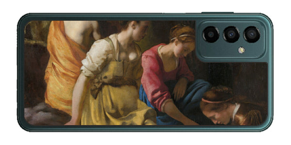 サムスン Galaxy M23 5G用 背面 保護 フィルム 名画 プリント フェルメール ディアナとニンフたち （ ヨハネス・フェルメール Johannes Vermeer ）